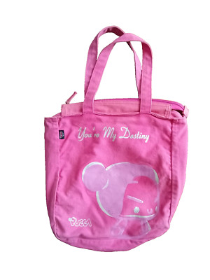 PUCCA Small Gift Bag Funny Love Shoulder Bag Canvas Handbag 37X37 cm