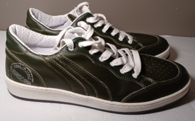 MECAP LIBERA TUTTI MEN'S GREEN & WHITE LEATHER LACE UP SNEAKERS SIZE 42 USA 9