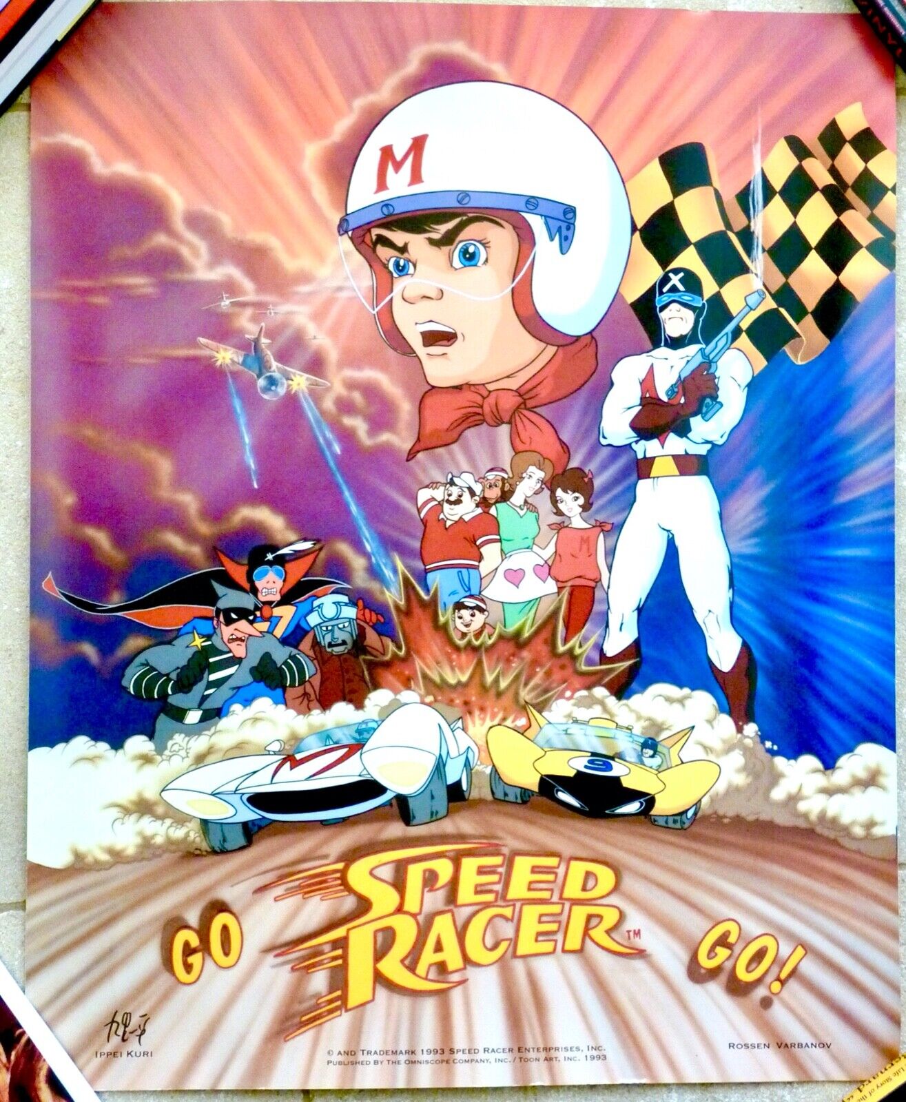 Speed Racer Retro Vintage Pop Art Comic Book Japanese Manga Wall Art