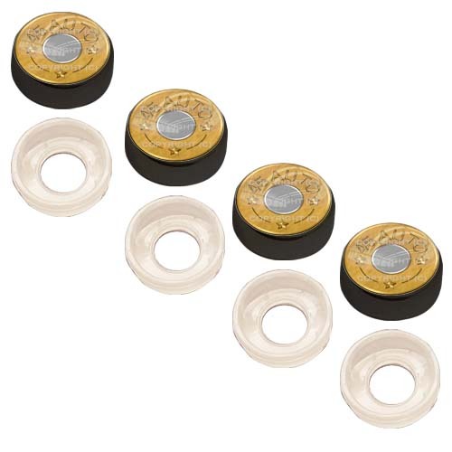 4 Black Custom License Plate Frame Screw Snap Caps Covers 45 AUTO