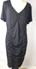 Ambiance Dress New With Tags Black Ruching Size 3X