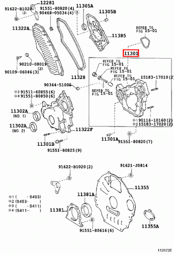 Genuine LandCruiser HDJ80 HDJ100 1HD T 1HD FT Timing Gear Cover Case Oil Pump - Picture 5 of 17