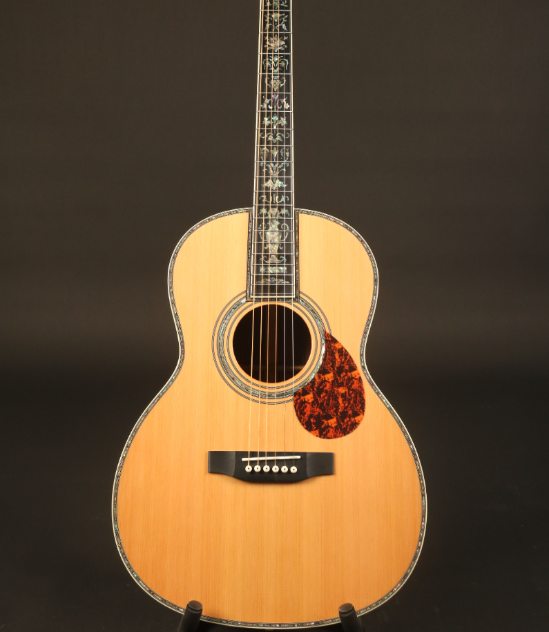 Electric Acoustic Guitar 00045 Solid Spruce Top Good Sound