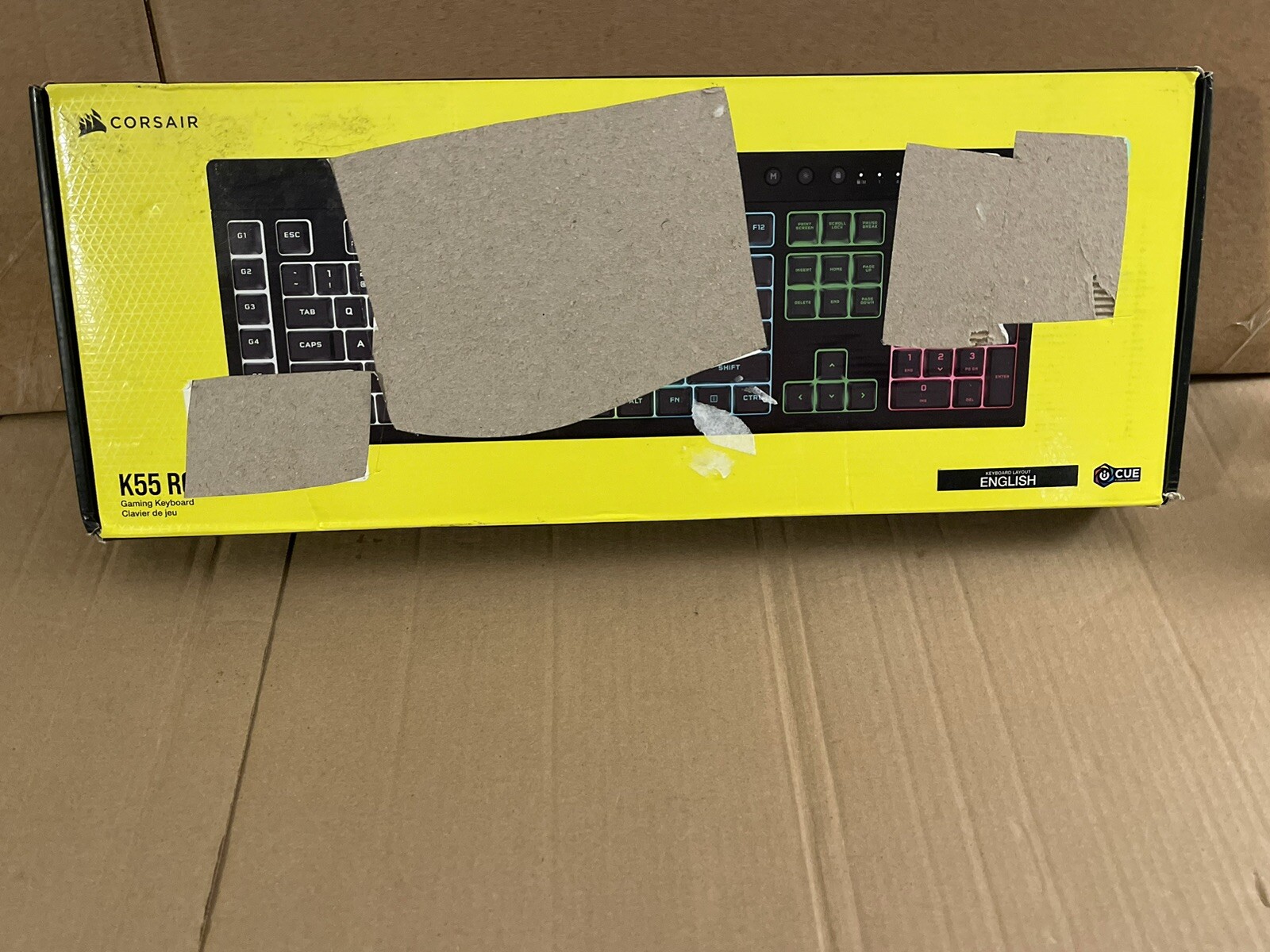 CORSAIR K55 RGB Pro Wired Gaming Keyboard with Dome Key Switches and Dynamic Backlighting  