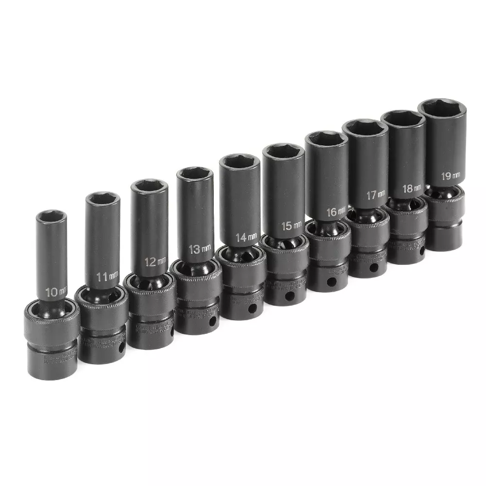 Grey Pneumatic 1210UMD 3 8dr Deep 6pt Metric Swivel Impact