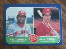 Paul O'Neill/Kal Daniels 1986 Fleer #646 ROOKIE Trading Card MLB Cincinnati Reds