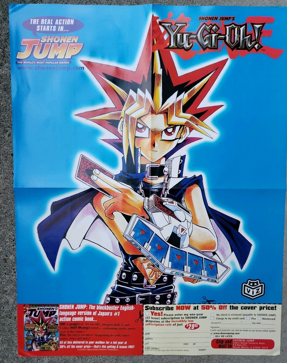 Shonen Jump yu-gi-oh promotional poster yugi - rare Shonen Jump yu-gi-oh promotional poster yugi - rare