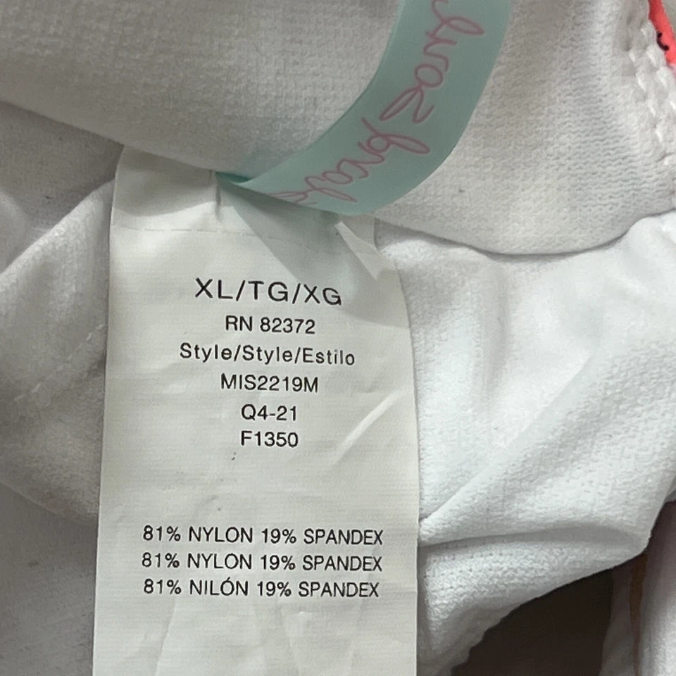 Maiô Island Soul feminino XL rosa tropical uma peça cintura recortada férias - Imagem 3 de 4