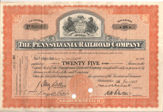 #A1384 MARY S. CRONLUND ESTATE ? Somerville? 1947 Pennsylvania Railroad Company