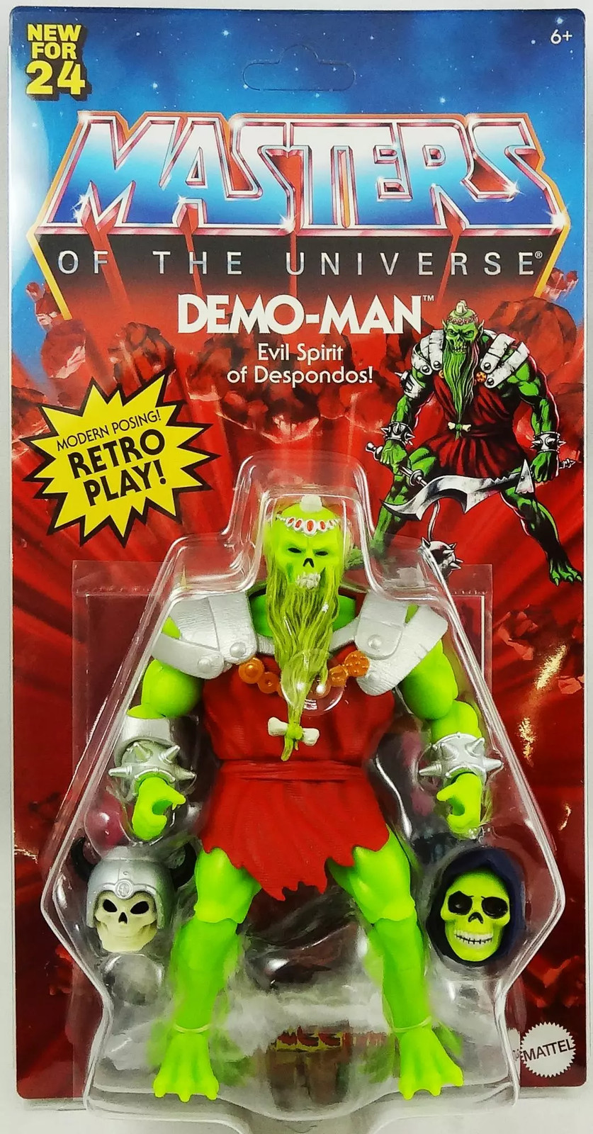 Demo-Man Les Maitres de l'Univers Origins figurine de collection articulée vintage USA