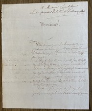 Mattheus Ignatius van Bree Signed Letter 1887 Autograph to Quatremère de Quincy