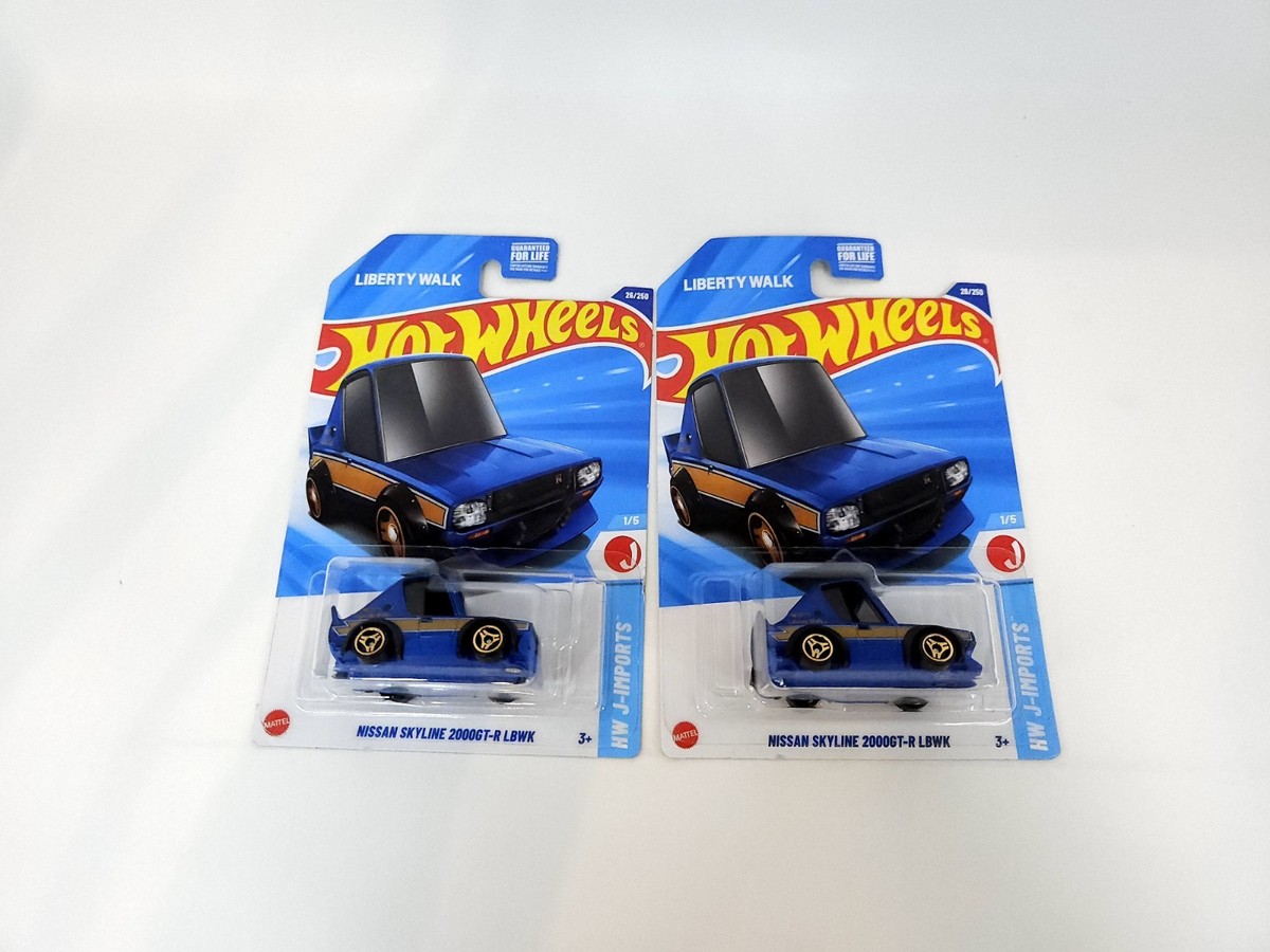 Hot Wheels Lot of 2 Liberty Walk Nissan Skyline LBWK Blue 1