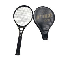 Vintage Prince Pro Tennis Racket 4 3/8 Zipper Cover, Excellent