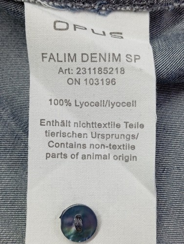 OPUS Camicia blusa Donna Camicetta a blusa Taglia IT 44 blu stile casual - Foto 6 di 6