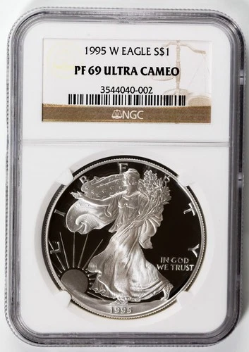 1995-W $1 Proof American Silver Eagle NGC PF69 Ultra Cameo