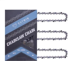 3 Pack 20 Inch Chainsaw Chain 3/8" Pitch .050" Gauge 70 Drive Links, UL ANSI App