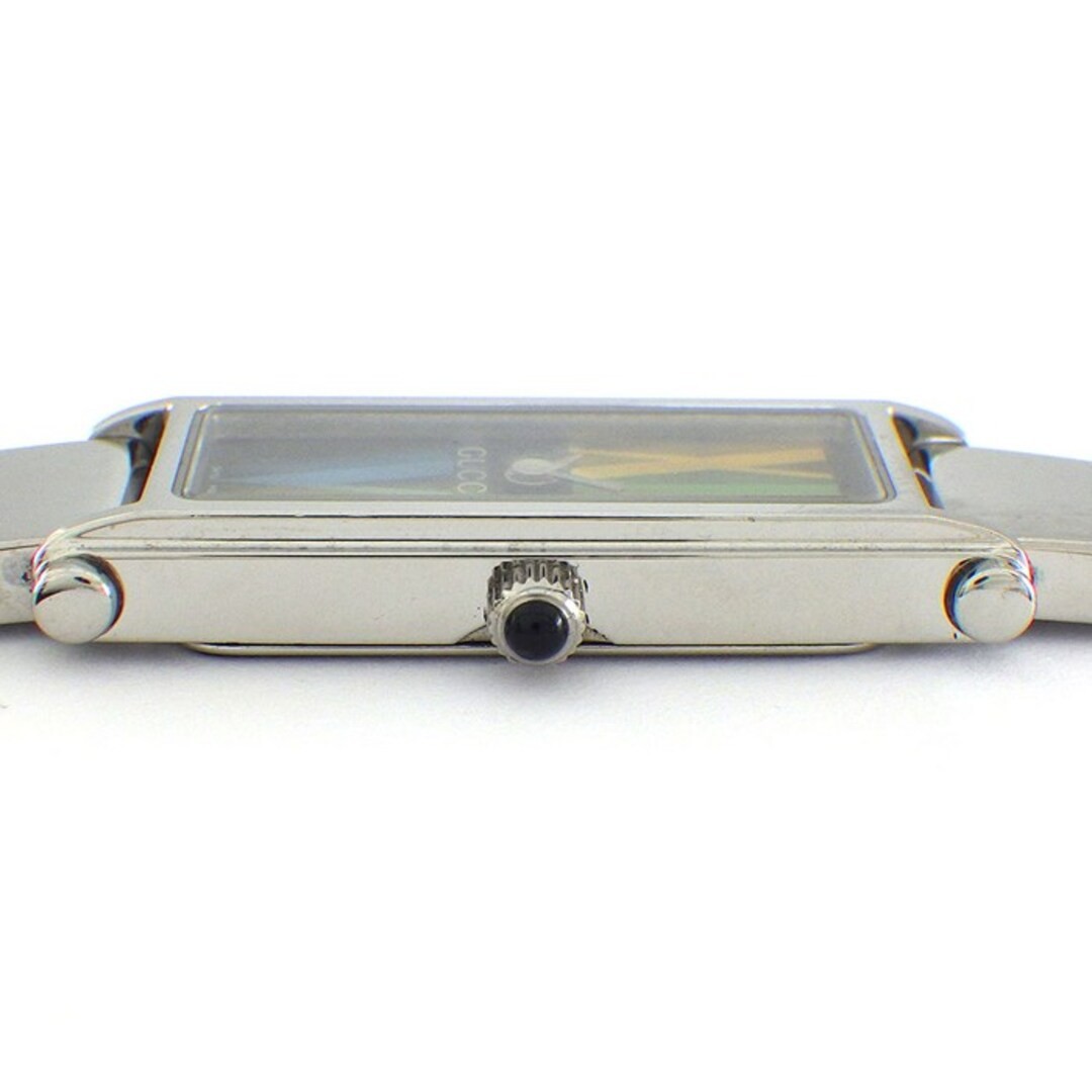 Gucci 1500L Flower Leaf Rectangular Bangle Watch … - image 2