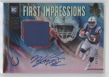 2018 Panini Illusions First Impressions Memorabilia 89/499 Nyheim Hines Auto 6f8