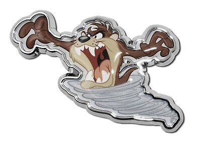 #ad Looney Tunes Tasmanian Devil 3.75quot; x 2.5quot; Chrome Metal Auto Emblem $19.95