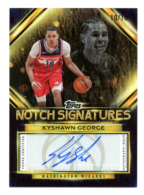 2025-26 Topps Notch Signatures TNS-KG Kyshawn George Auto Black