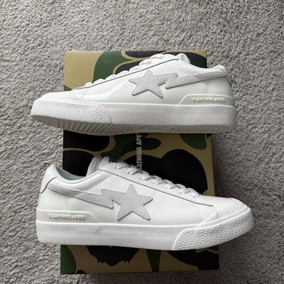 A Bathing Ape ''BAPE x Stadium Goods'' Mad Sta White 1J23-191-905 Size 9.5 NEW