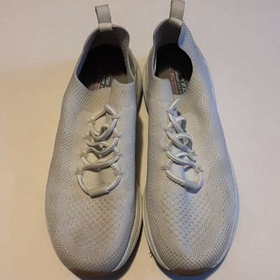 Skechers BOBS Sparrow 2.0 Allegiance Crew Off-White Knit Slip-On Sneaker US 8