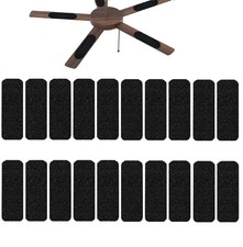 20 Pack Ceiling Fan Filters for Blades, Strong Activated Coconut Carbon Filte...