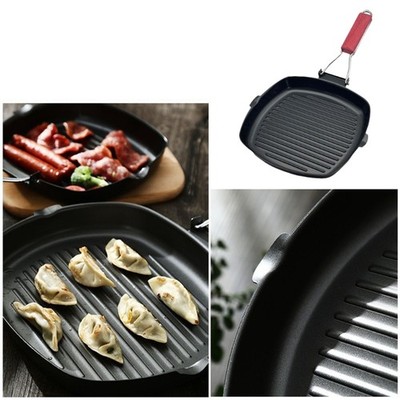 Practical Grilling Skillets with Nonstick Surfaces Refined Iron Texture