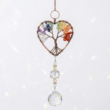 Tree Of Life Crystal Suncatcher Window Hanging Ornament Pendant Gift UK