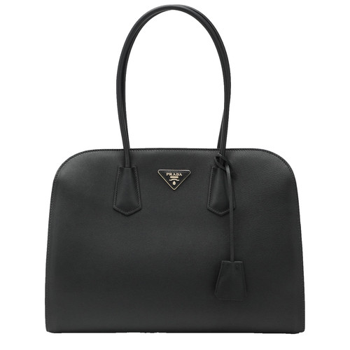 PRADA $5100 Black Large Leather Tote Bag New & Authentic
