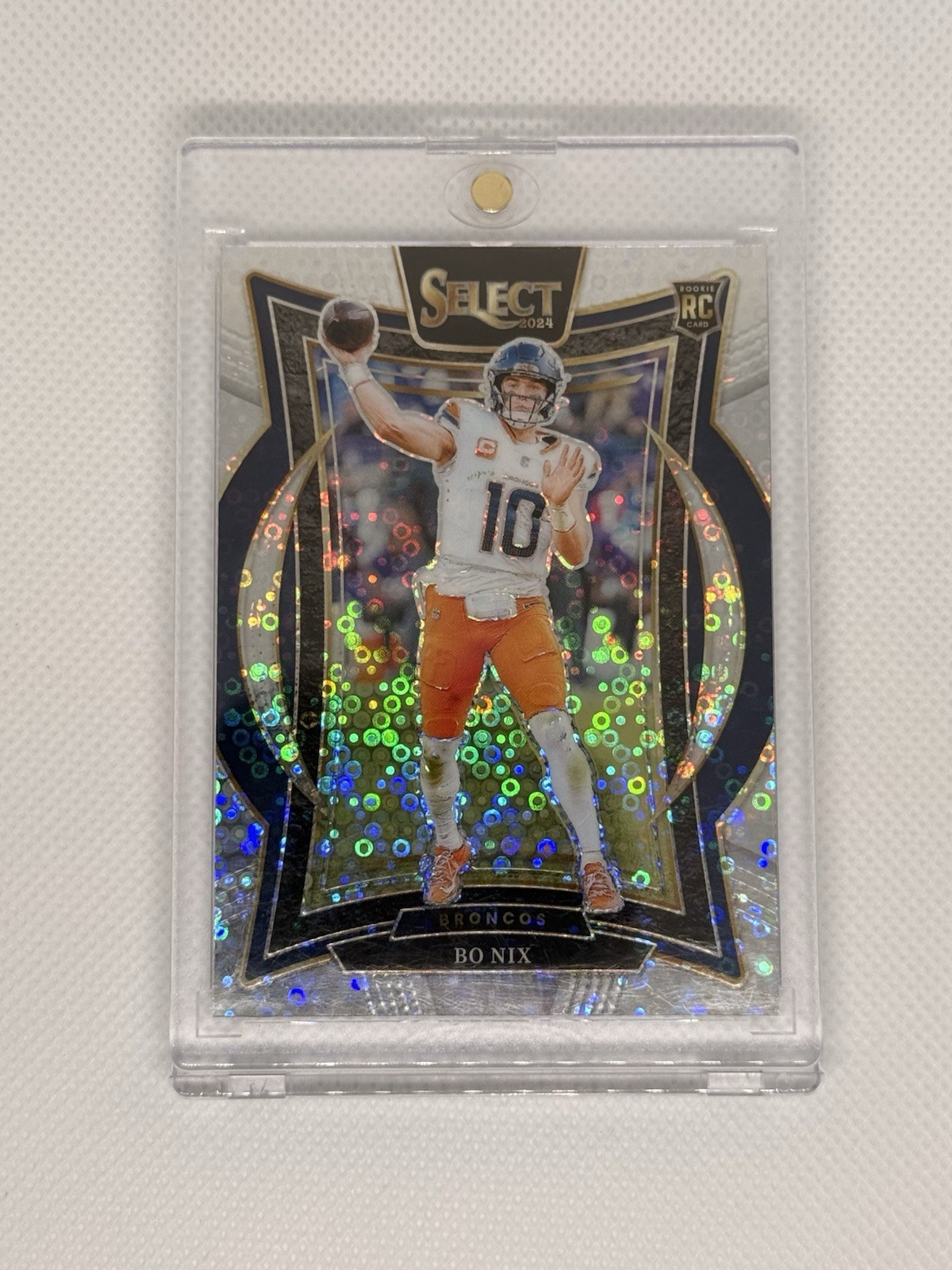 Panini 2024 Select Football Bo Nix Denver Broncos Rookie Disco Prizm #30