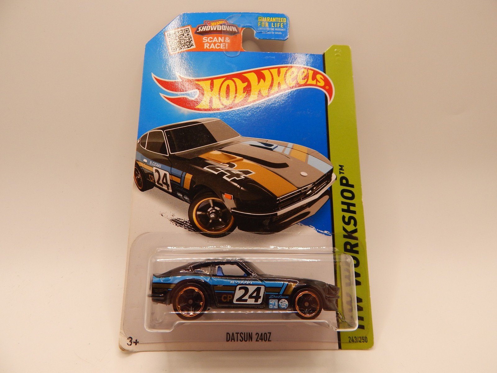 2013 Hot Wheels Black Datsun 240Z HW Workshop 243/250