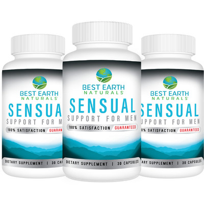Sensual Support For Men by Best Earth Naturals Buy 2 Get 1 FREE 3 Pack