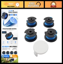 Replacement String Spool 0.065" for Weed Wacker, 11ft Trimmer Line, 5 Pack, Blue