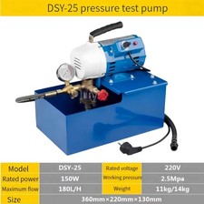Elektrische Pr&uuml;fpumpe F&uuml;llpumpe Abdr&uuml;ckpumpe Testpumpe Heizung Wasser Pumpe DE