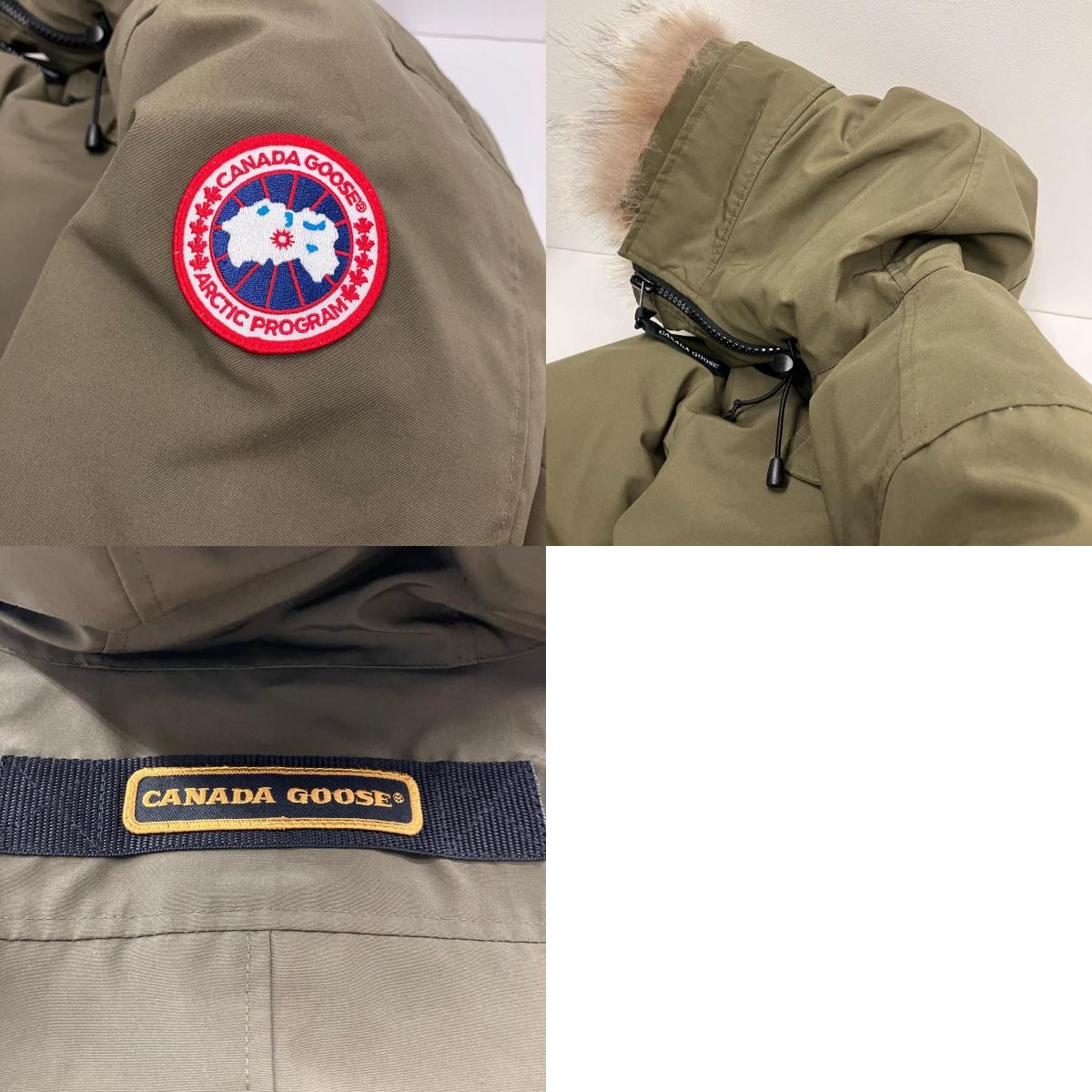 CANADA GOOSE Chateau Hoodie Fusion Fit Heritage Down Jacket 3426MA Khaki Size: M thumbnail 20