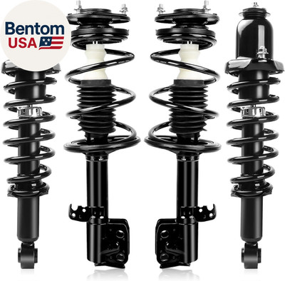 Front and Rear 4 PCS Strut Assembly Compatible with 2009-2013 Corolla, Shock Abs