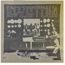 Vintage Led-Zeppelin Rock Band Iron On Transfer