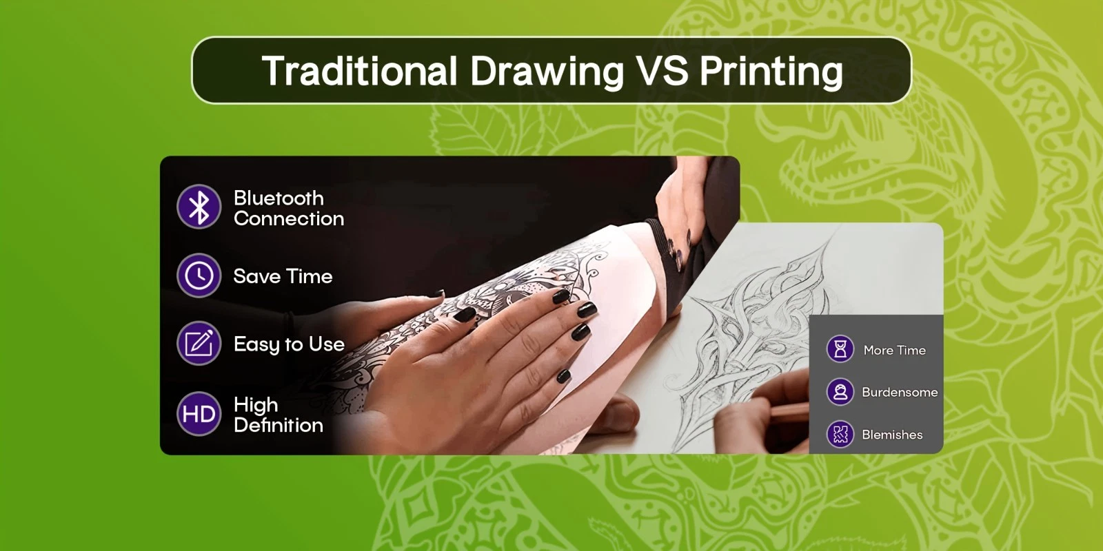 POSEIDON Bluetooth Tattoo Stencil Printer Wireless Thermal Transfer Machine image 8