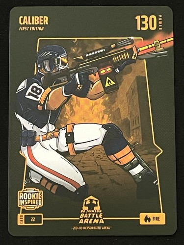 2024 Bo Jackson Battle Arena Caleb Williams Caliber Rookie First Edition Fire