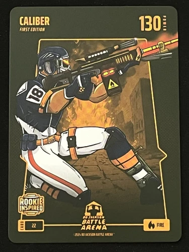2024 Bo Jackson Battle Arena Caleb Williams Caliber Rookie First Edition Fire