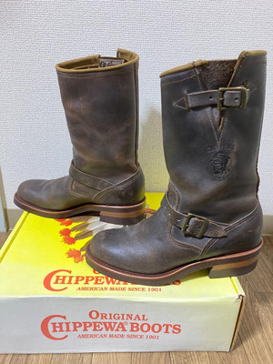 CHIPPEWA Engineer Boots Brown 7.5E #0207 | eBay
