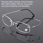 Rimless Reading Glasses Reader Flexible Titanium Eyeglass +1.0 1.5 2.0 2.5 3 4.0