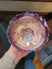 Listin for louiscou-0  (2) pieces of Carnival Glass, Cologne Bottle and Bowl