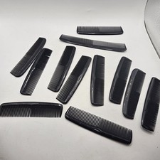 Vintage UNBREAKABLE 5" 6.5" Pocket Combs Lot of 12 Black Hair Detangler