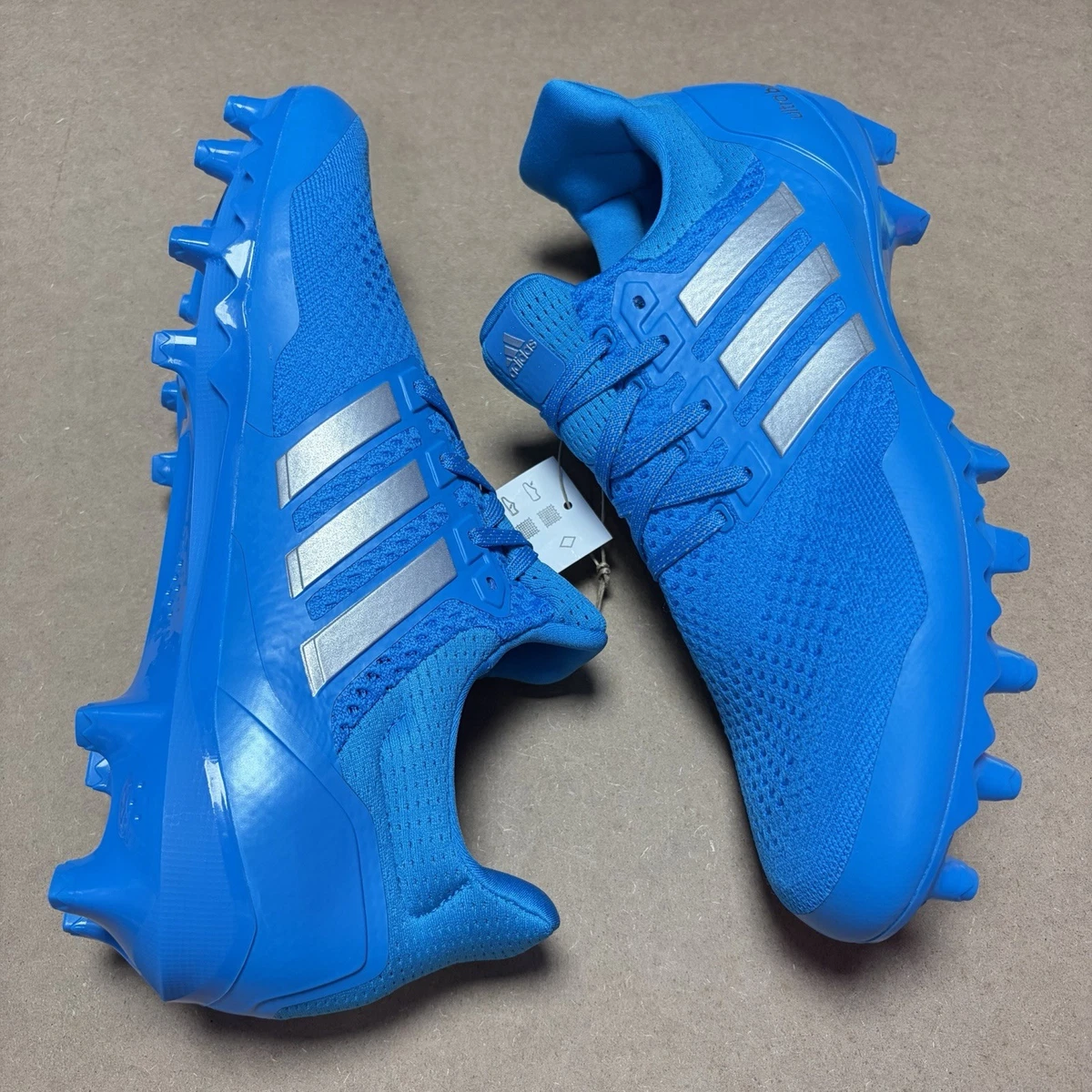 Adidas UltraBoost Cleat Men’s 11 Blue Silver JP7412 New No Box adidas UltraBoost Cleat Solar Blue for Sale | Authenticity  main image 2