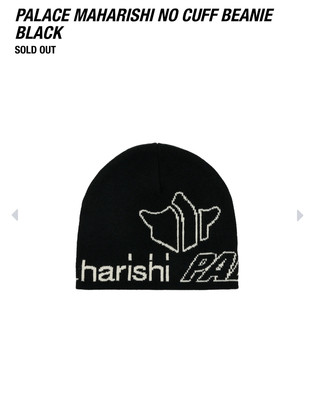 帽子 PALACE MAHARISHI No Cuff Beanie Black Palace Maharishi No Cuff Beanie Black | eBay UK