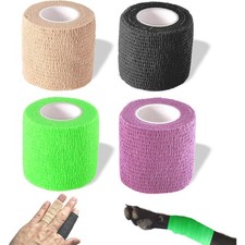 Cohesive Bandage Wrap Self Adhesive 4 Pack Self Adherent Athletic Tape for First