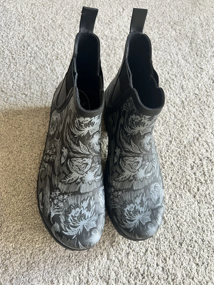 Botines de lluvia DANSKO Chelsea para mujer talla 40 rosa estampado floral Foto 3 de 4