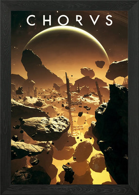 Chorus Game Asteroid Field Space Sc Framed Wall Art Poster Canvas Print Picture
